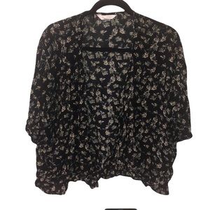 Lauren Conrad Floral Oversized Cardigan